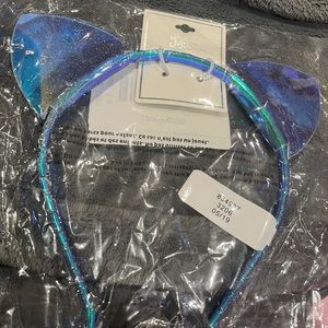 Justice girls silvery blue headband